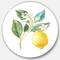 Designart - Floursack Lemon I - Farmhouse Metal Circle Wall Art